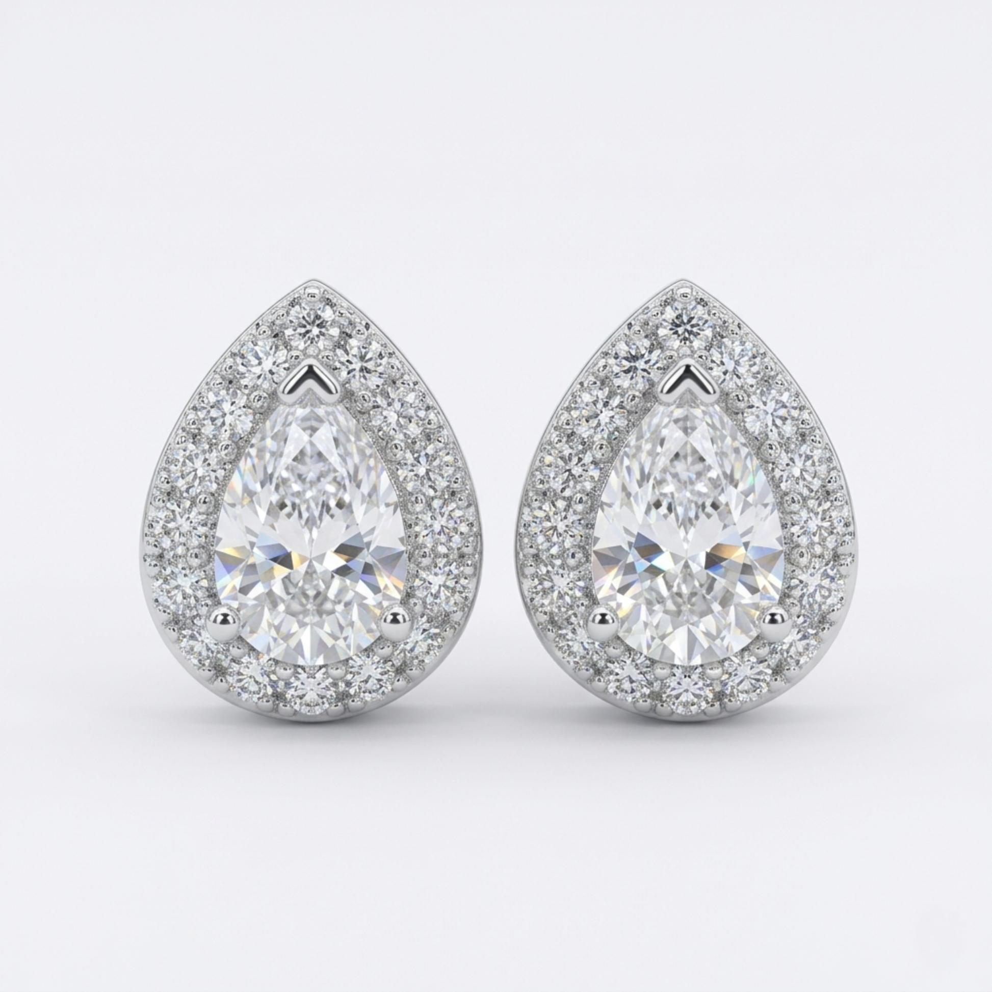 conjunto L'ÉCLAT pendientes de plata con circonitas